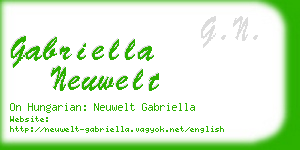 gabriella neuwelt business card